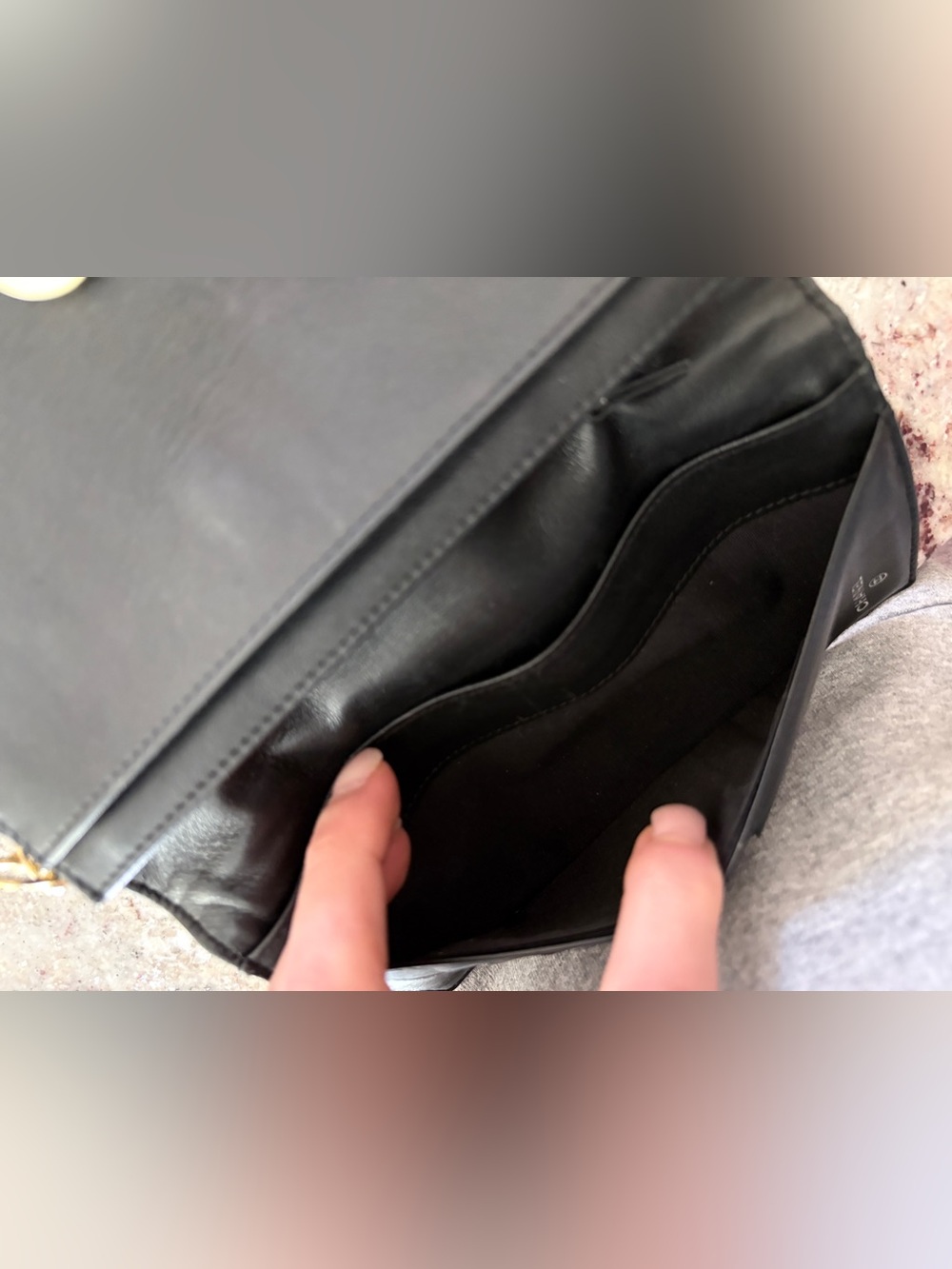 CHANEL Black Patent Leather Wallet with Gold Chain WOC - Picture 13 of 15